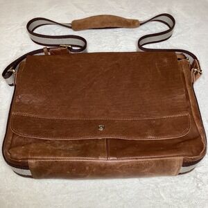 Vintage Cochor Genuine Leather Messenger Bag, Adjustable Strap, Multi‑Pockets